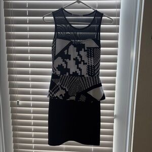 Black and white Sheath Dress